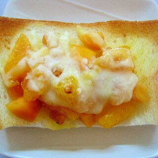柿＆みかんのきな粉チーズトースト